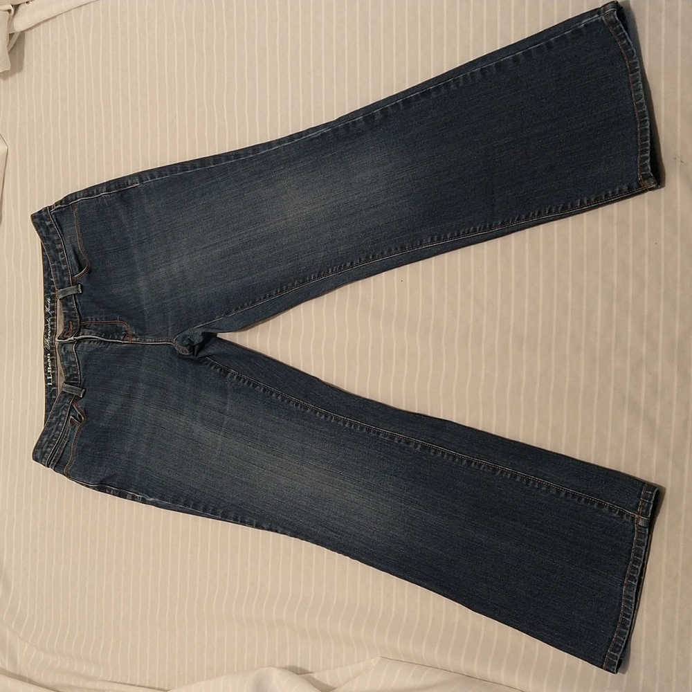 L L Bean Women Straight Blue Jeans